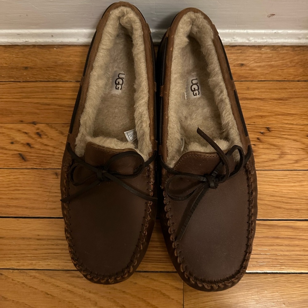 Men’s Olsen Leather Slippers┃Brown Leather┃Size 10┃Never Worn